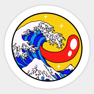 Pixel Wave Sticker